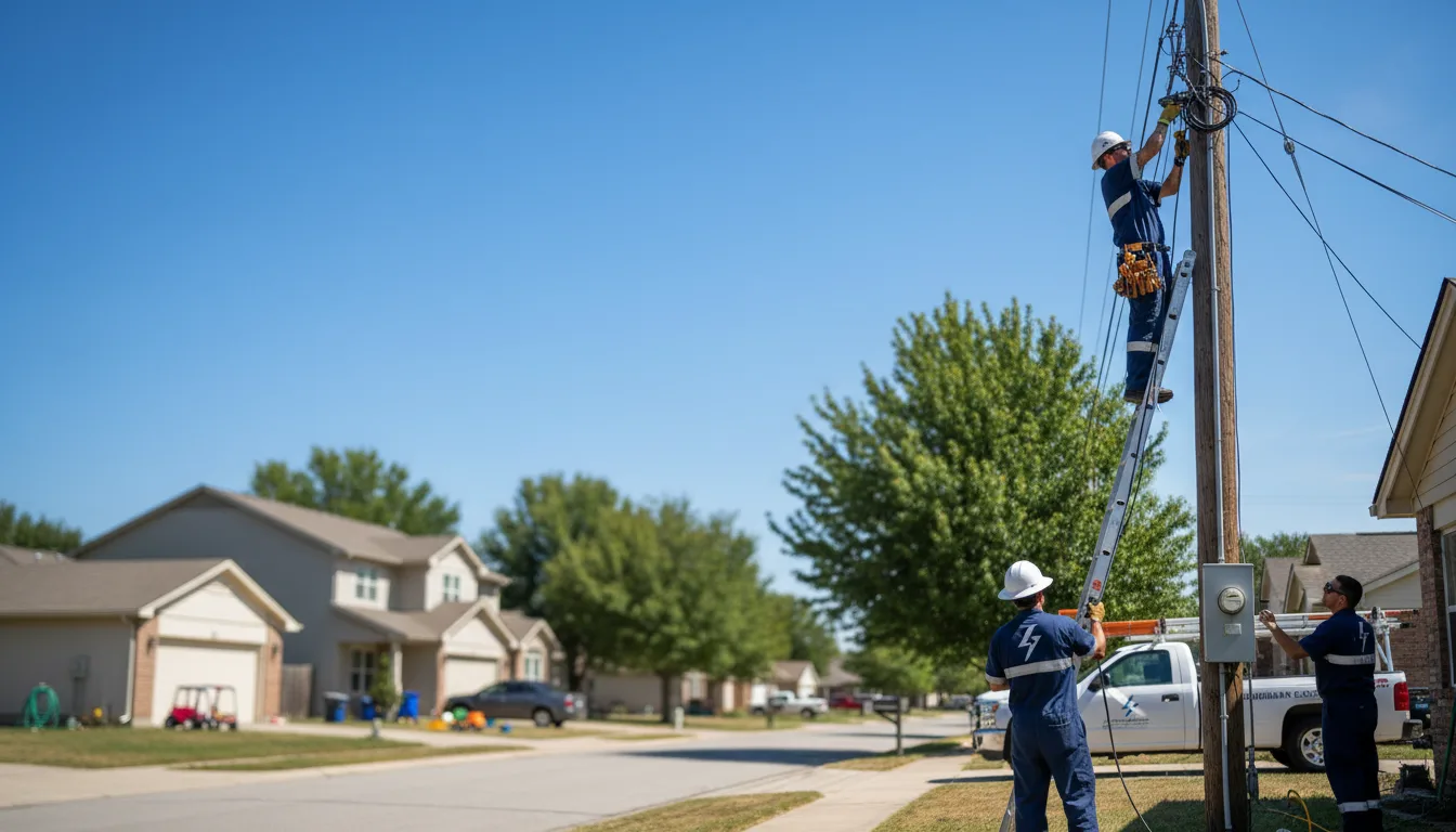 Residential electrician providing installation services in College Station, TX